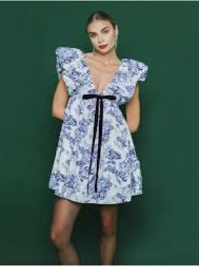 O.P.T Toile Bow Dress Xs